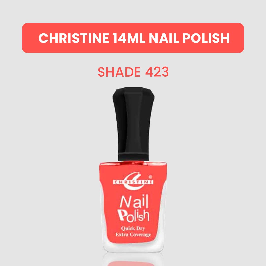 Christine 14ml Nail Polish – Shade 423 - FlyingCart.pk