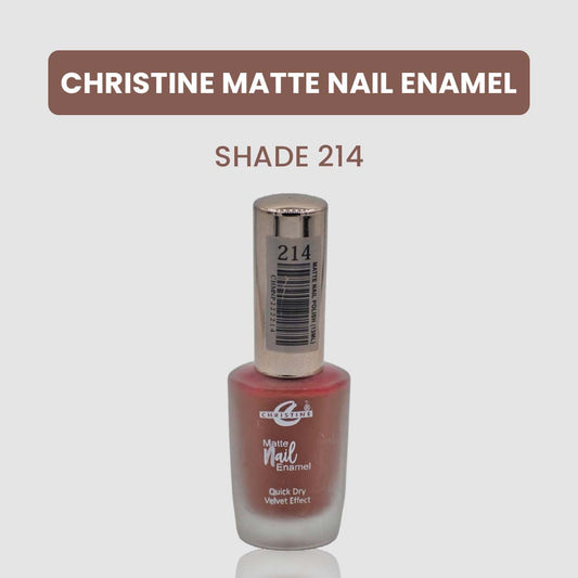 Christine Matte Nail Enamel Shade-214 - Flyingcart.pk