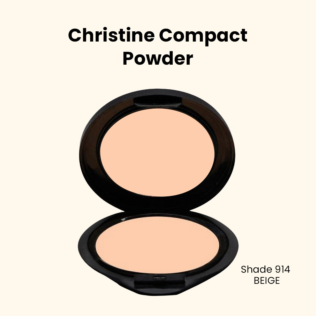 Christine Compact Powder - Shade 914 Beige - Flyingcart.pk