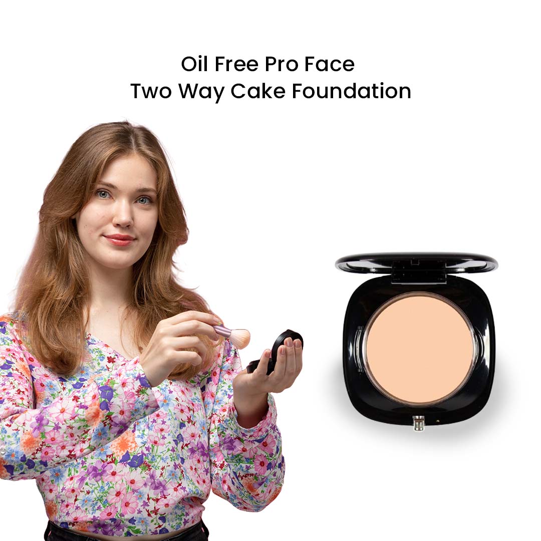 Christine Oil Free Pro Face Two Way Cake Foundation – 04 - FlyingCart.pk