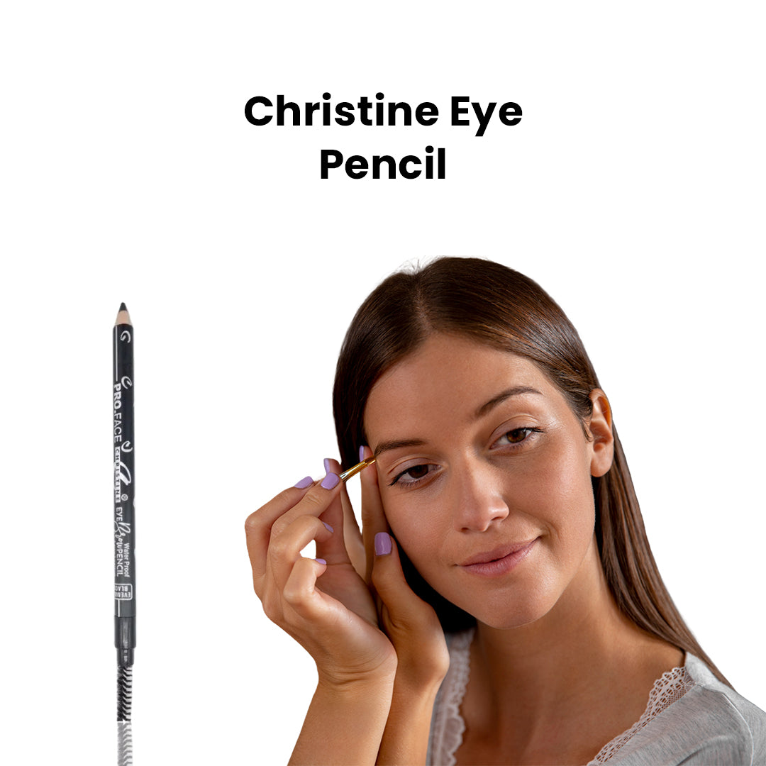 Christine Pro Face Water Proof Eye Brow Pencil with Brush - flyingcart.pk