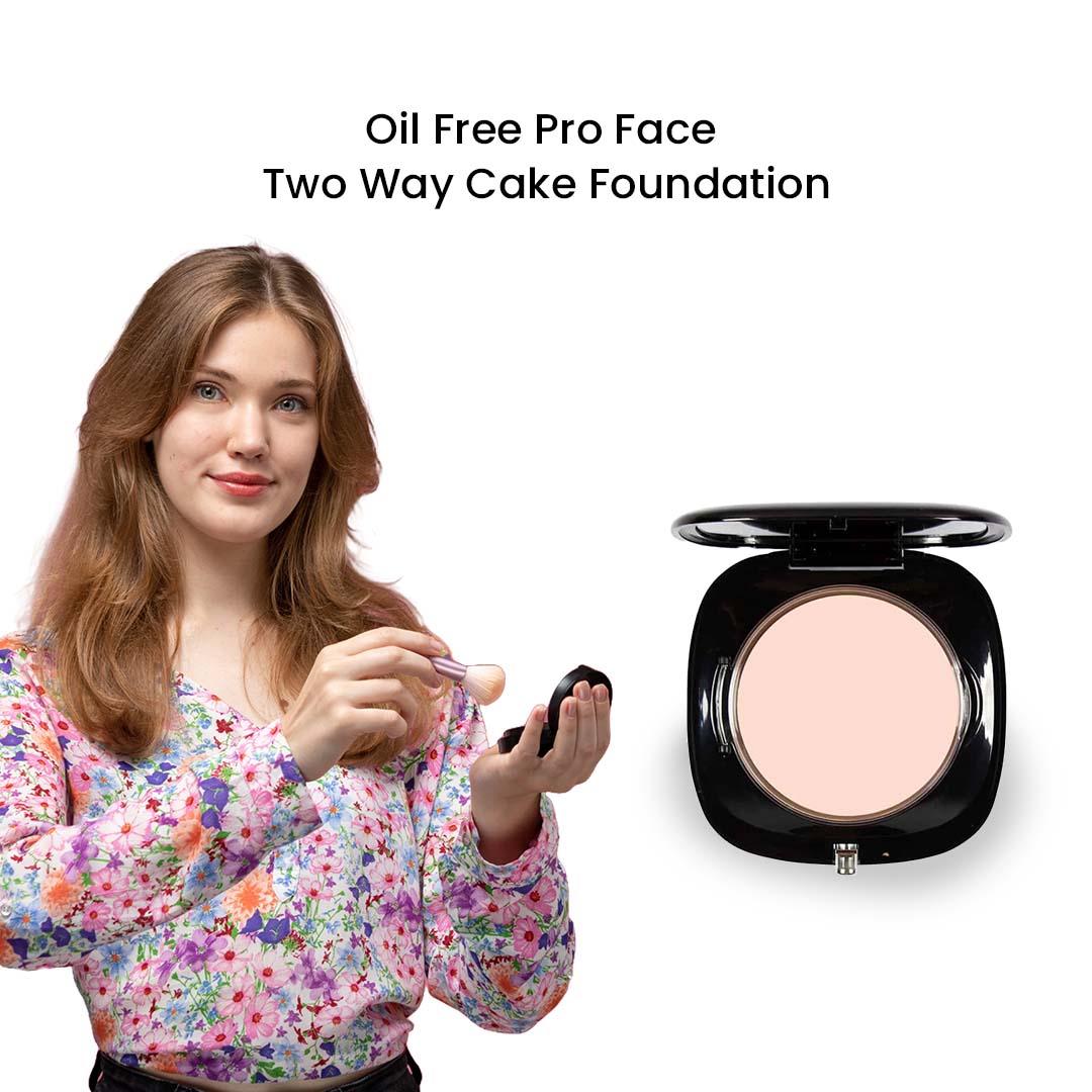 Christine Oil Free Pro Face Two Way Cake Foundation – 01 - FlyingCart.pk