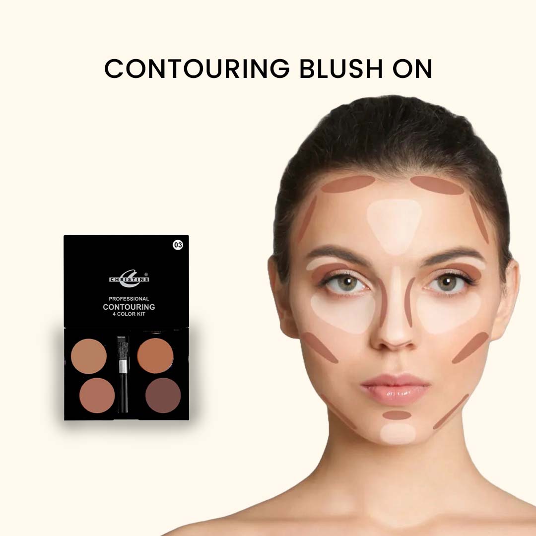 Christine Face Contouring Blush On - Shade 03 - Flyingcart.pk