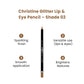 Christine Glitter Lip & Eye Pencil – Shade 02 - FlyingCart.pk