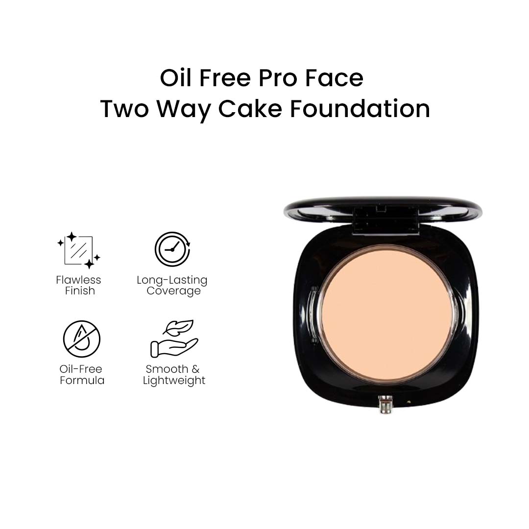 Christine Oil Free Pro Face Two Way Cake Foundation – 02 - FlyingCart.pk