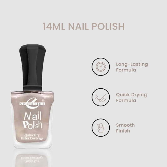 Christine 14ml Nail Polish – Shade 411 - FlyingCart.pk