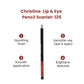 Christine Lip & Eye Pencil Scarlet-125 - FlyingCart.pk