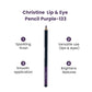 Christine Lip & Eye Pencil Purple-133 - FlyingCart.pk