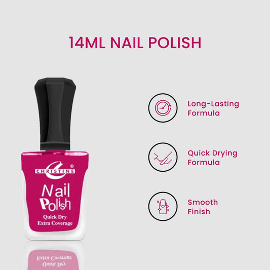 Christine 14ml Nail Polish – Shade 419 - Flyingcart.pk