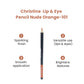 Christine Lip & Eye Pencil Nude Orange-101 - FlyingCart.pk