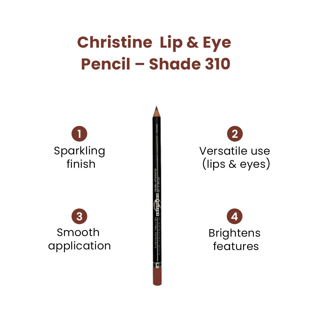 Christine Lip & Eye Pencil – Shade 310 - FlyingCart.pk