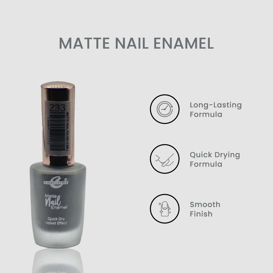 Christine Matte Nail Enamel Shade-233 - Flyingcart.pk