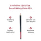 Christine Lip & Eye Pencil Misty Pink-105 - FlyingCart.pk