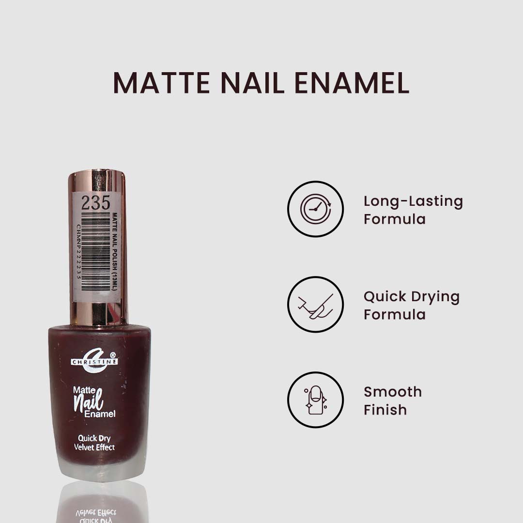 Christine Matte Nail Enamel Shade-235 - FlyingCart.pk