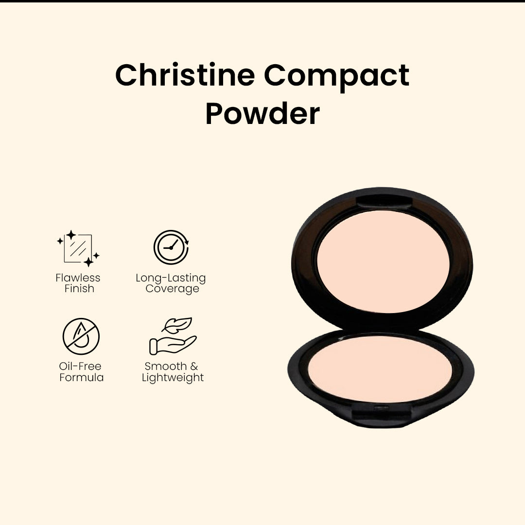 Christine Compact Powder - Shade 902 NATURAL PINK - FlyingCart.pk