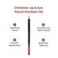 Christine Lip & Eye Pencil Fire Red-134 - FlyingCart.pk