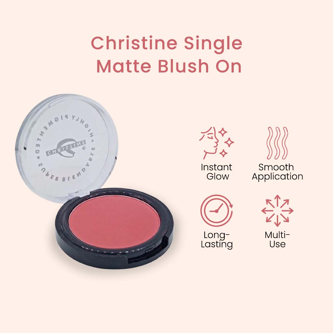 Christine Single Matte Blush On – Shade CN-854 - FlyingCart.pk