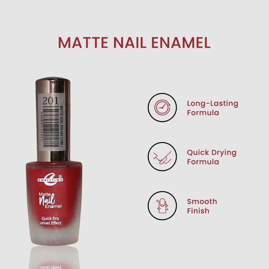 Christine Matte Nail Enamel Shade-201 - FlyingCart.pk