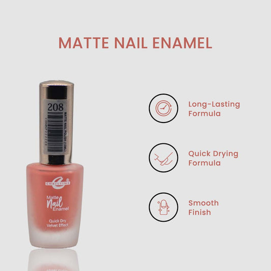 Christine Matte Nail Enamel Shade-208 - FlyingCart.pk