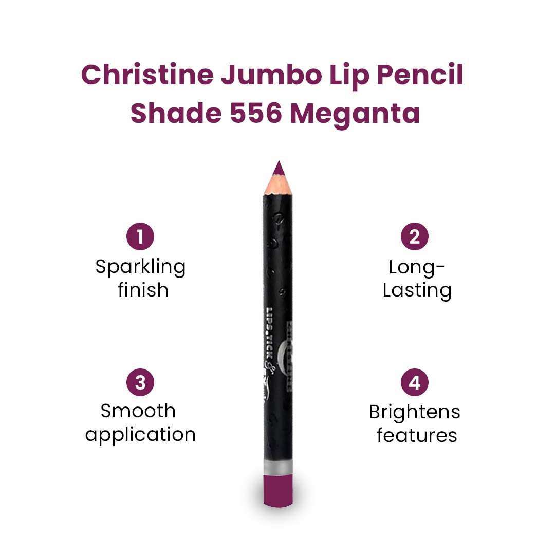 Christine Jumbo Pencil - Magenta 556 - Flyingcart.pk