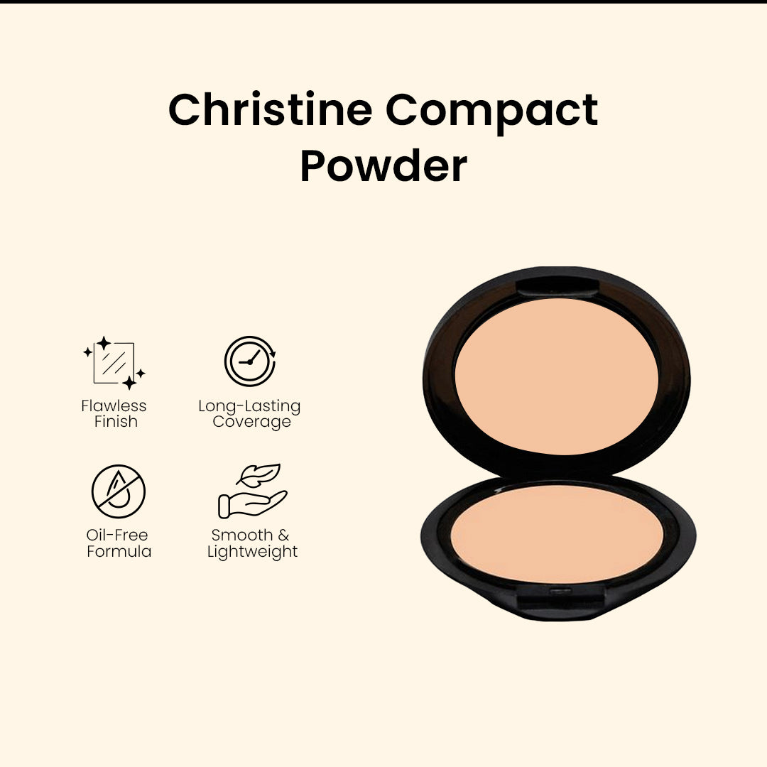 Christine Compact Powder - Shade 918 PEACH - FlyingCart.pk