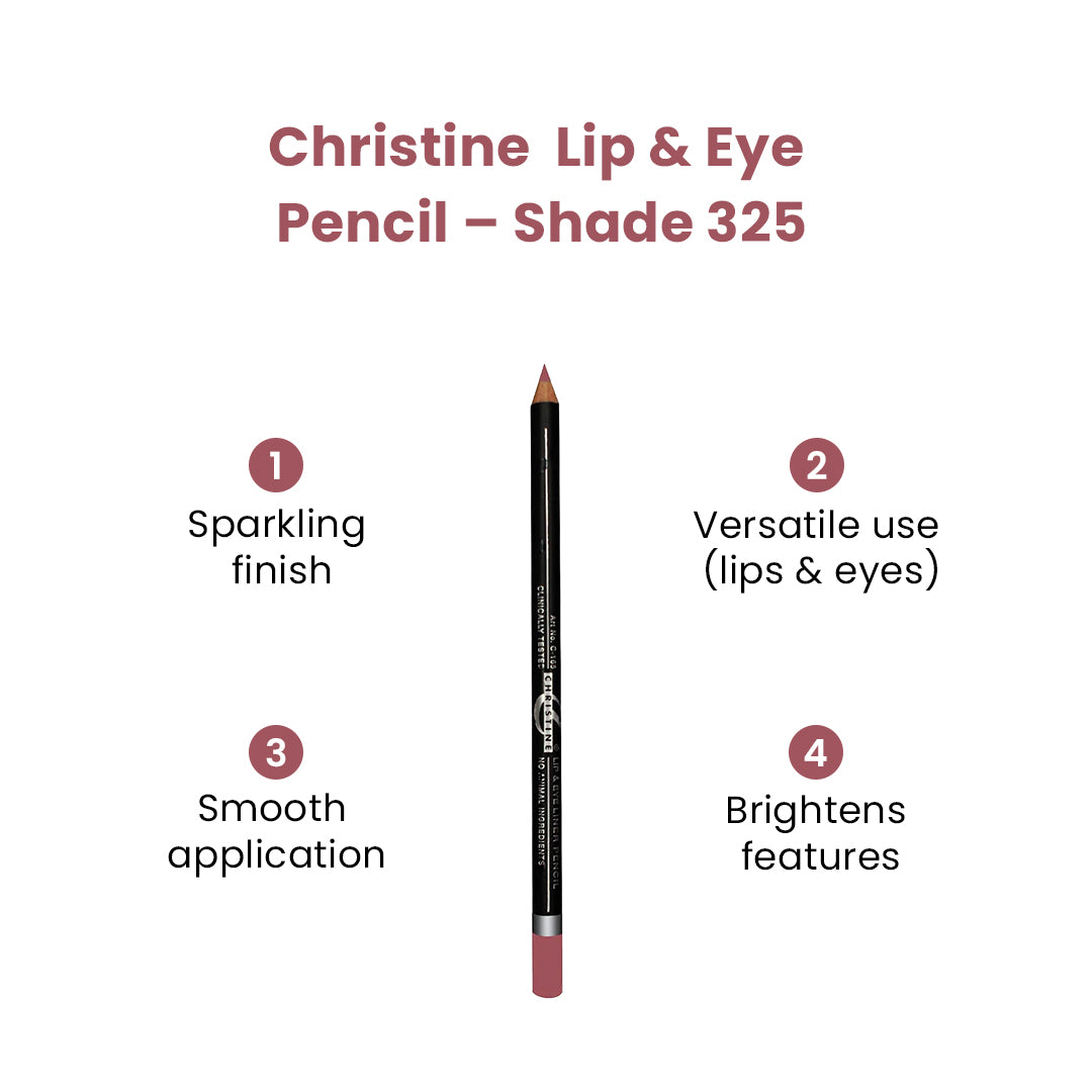 Christine Lip & Eye Pencil – Shade 325 - FlyingCart.pk