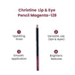 Christine Lip & Eye Pencil Magenta-128 - FlyingCart.pk