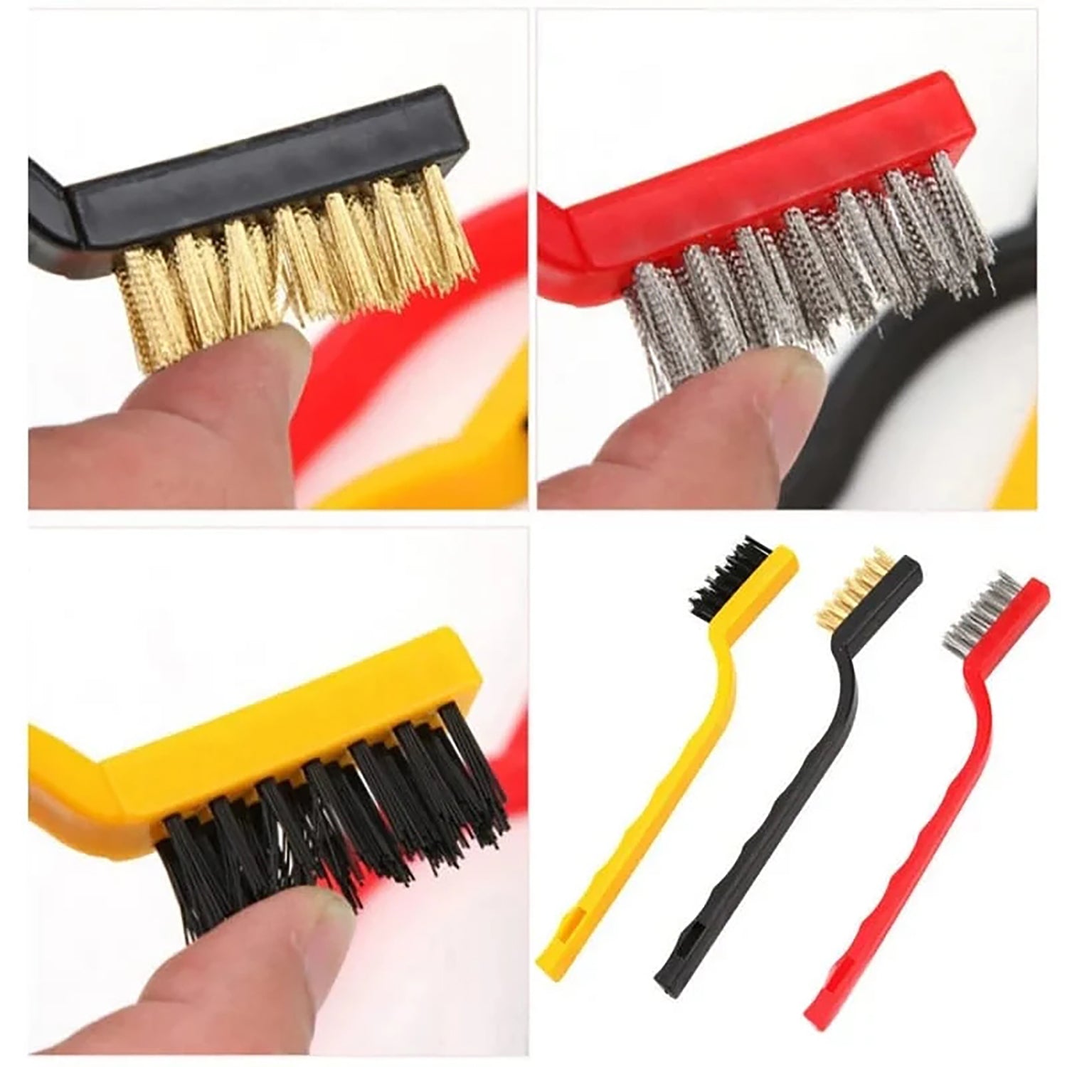 Gas Stove Cleaning Wire Brush Set Of 3 - FlyingCart.pk