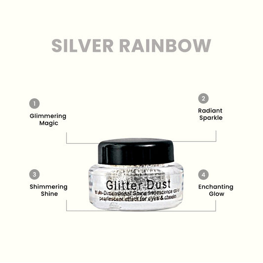 Christine Glitter Dust – Shade 106 Silver Rainbow - FlyingCart.pk