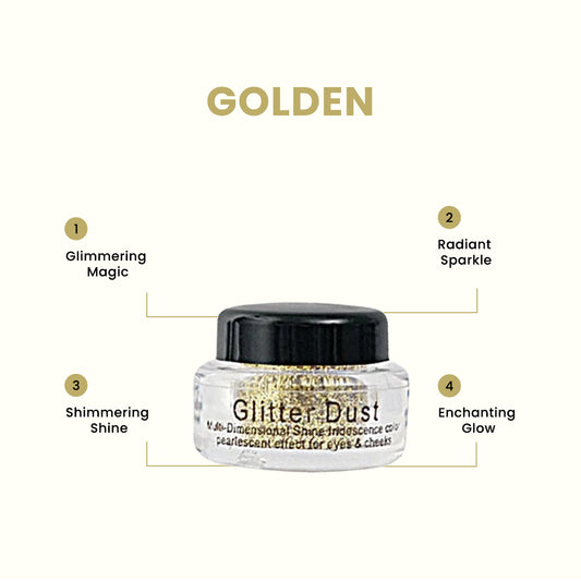 Christine Glitter Dust – Shade 101 Golden - FlyingCart.pk