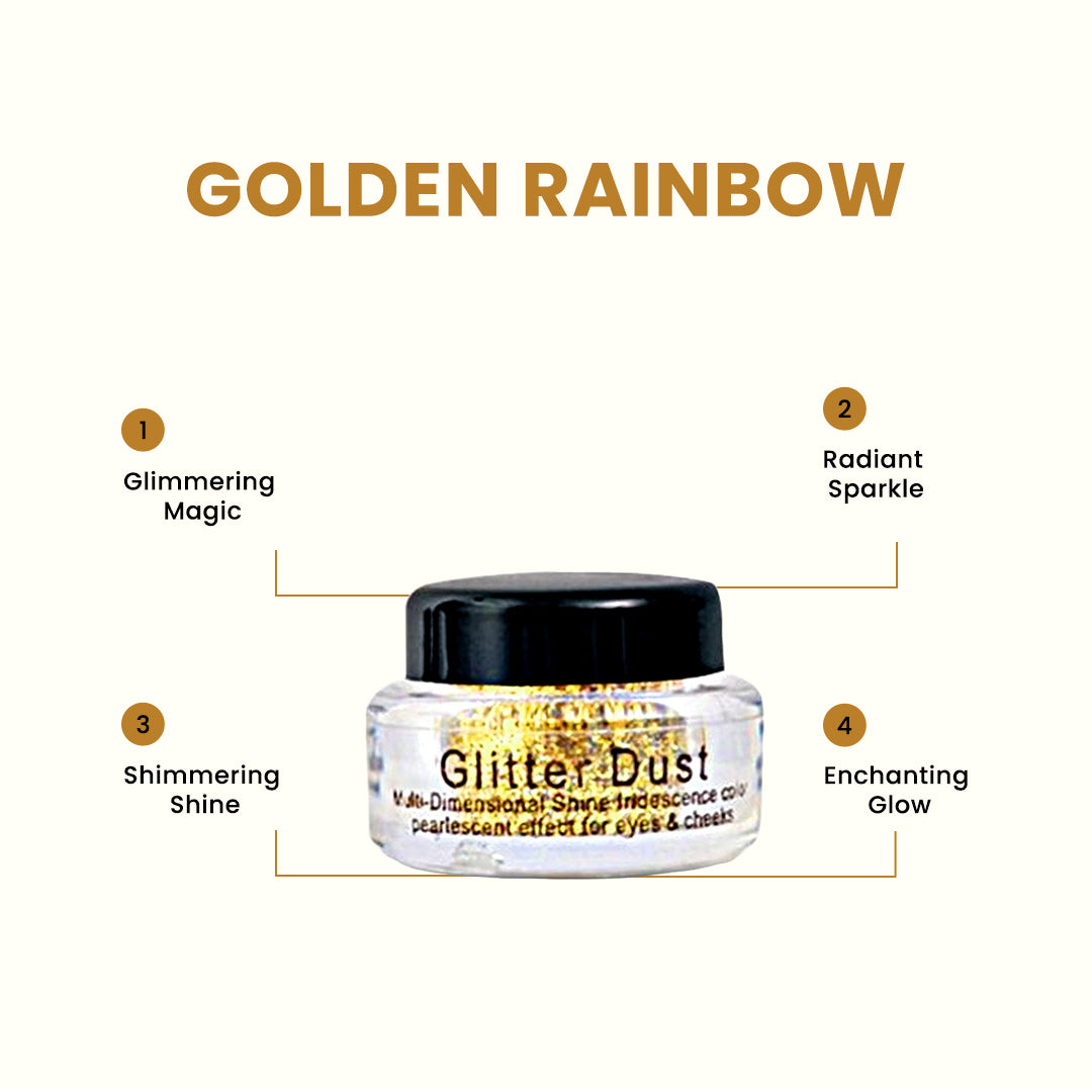 Christine Glitter Dust – Shade 104 Golden Rainbow - FlyingCart.pk