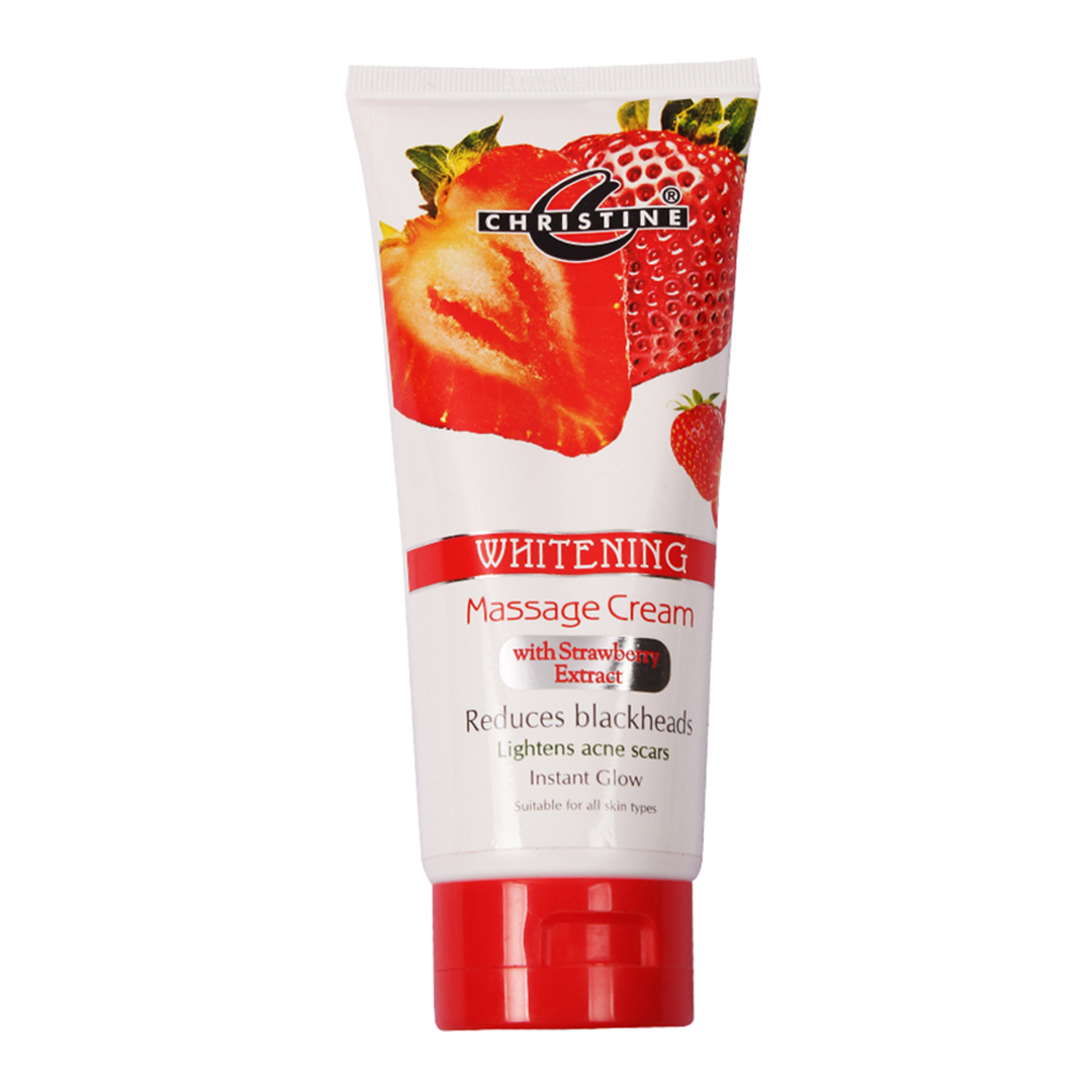 Christine Whitening Massage Cream Tube (Strawberry Extracts) - FlyingCart.pk