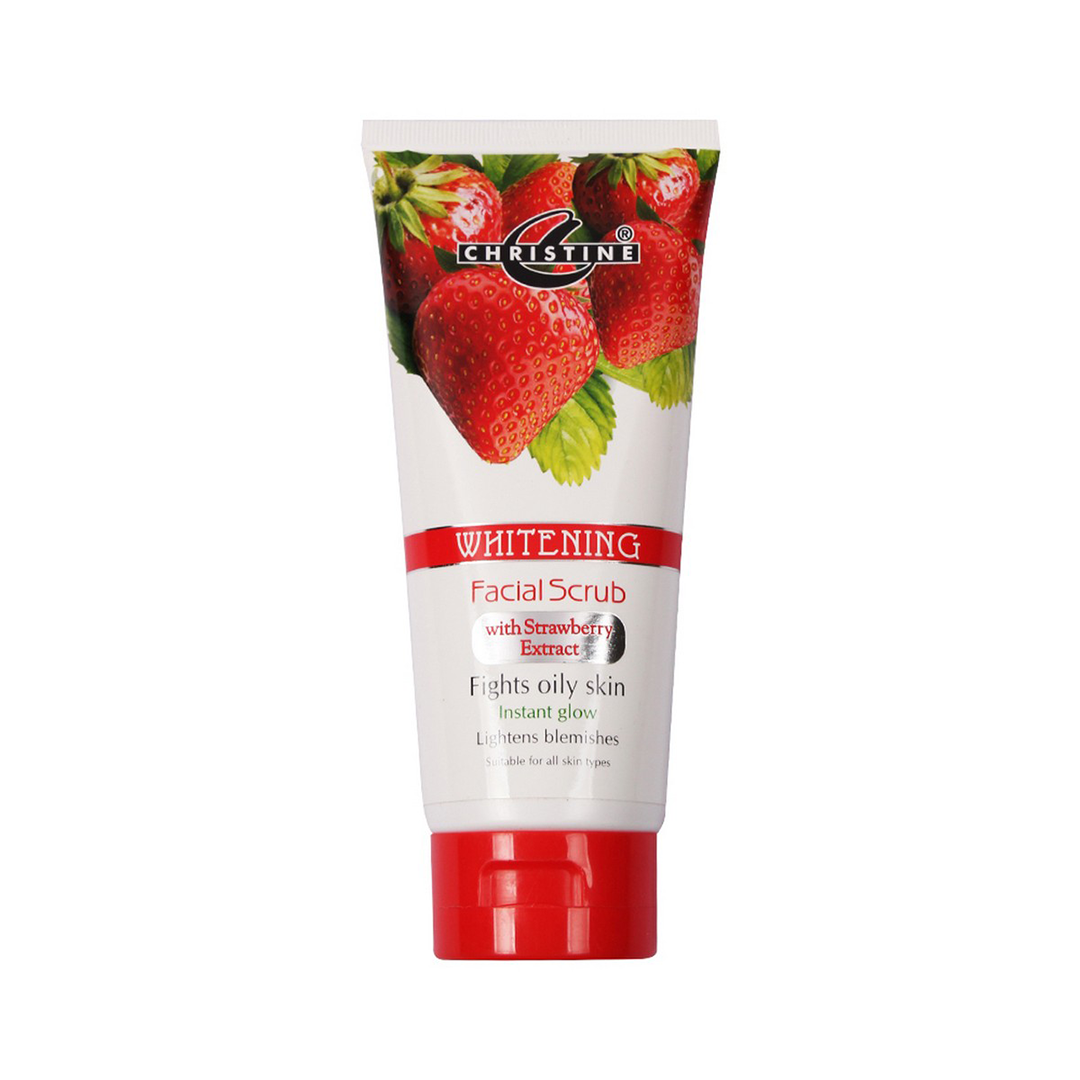 Christine Whitening Scrub Tube (Strawberry Extracts) - FlyingCart.pk