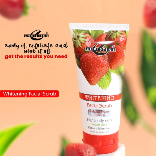Christine Whitening Scrub Tube (Strawberry Extracts) - FlyingCart.pk