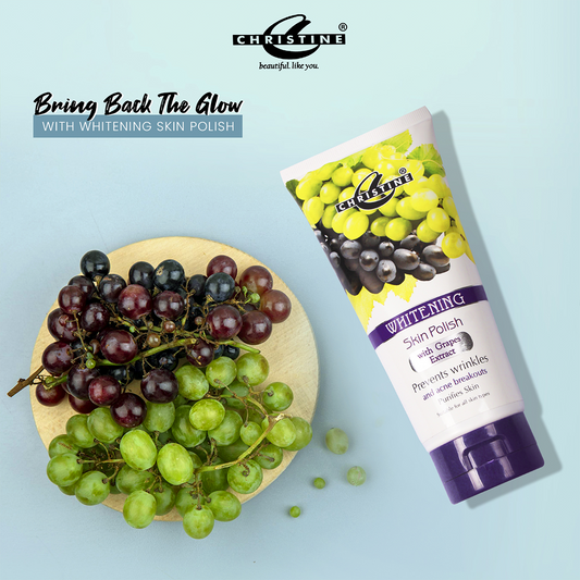Christine Whitening Skin Polish Tube (Grapes Extracts) - FlyingCart.pk