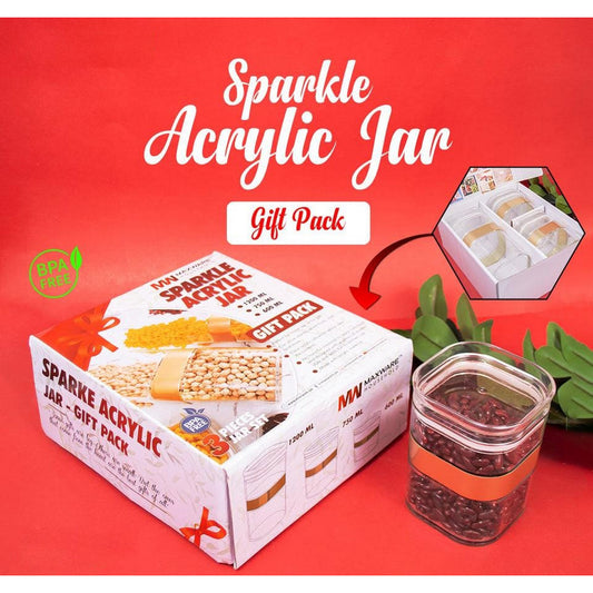 Sparkle Acrylic Jar Gift Pack - FlyingCart.pk