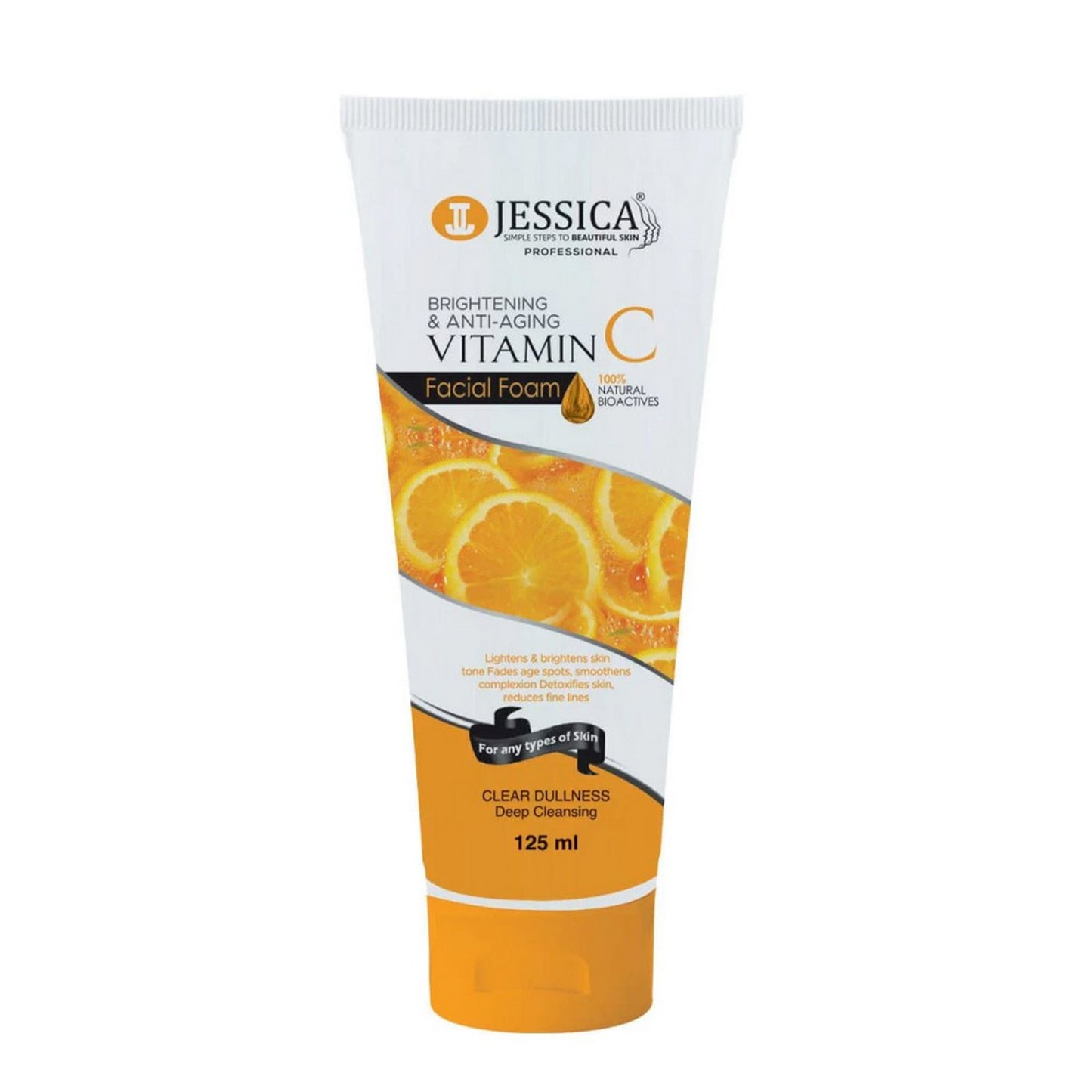 Jessica Brightening & Anti Aging Vitamin C Facial Foam – 125ml - FlyingCart.pk