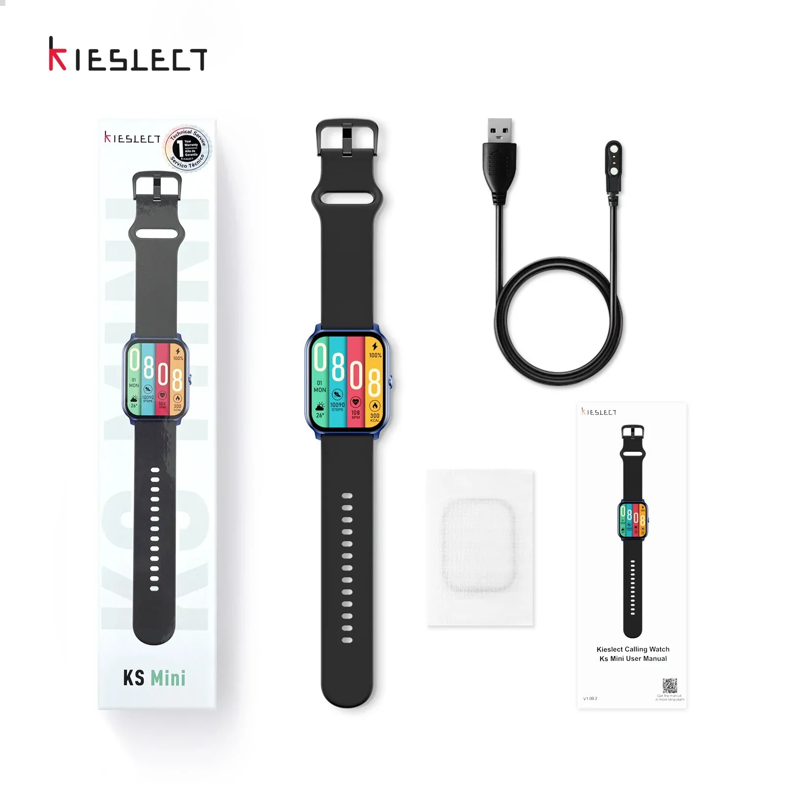 Kieslect Ks Mini Calling Smart Watch - FlyingCart.pk