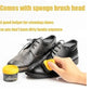 Black Leather Shoe Polish Cream with Sponge - Flyingcart.pk