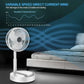 Long Stand Rechargeable Portable Folding Fan - Flyingcart.pk