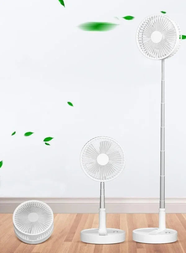 Long Stand Rechargeable Portable Folding Fan - Flyingcart.pk