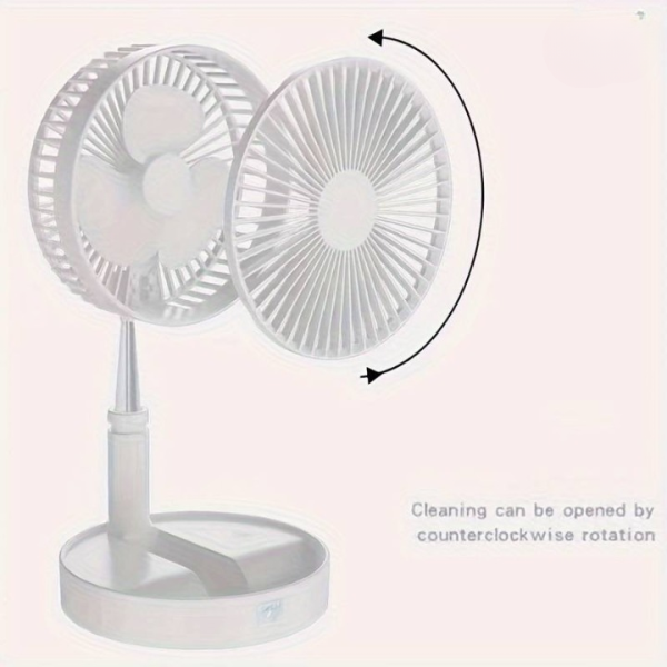 Long Stand Rechargeable Portable Folding Fan - Flyingcart.pk