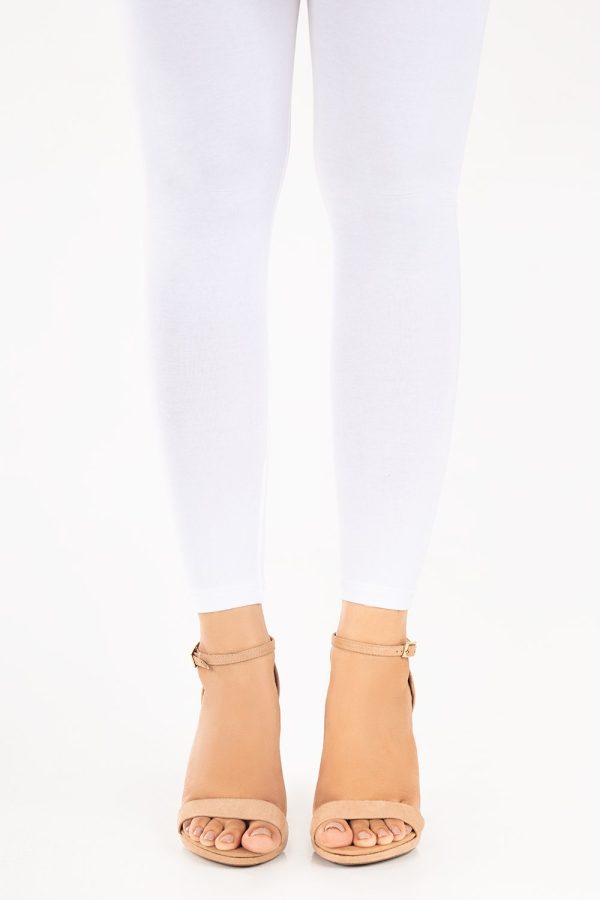 Lycra Tight White | Unisex Stretchable Leggings - Flyingcart.pk