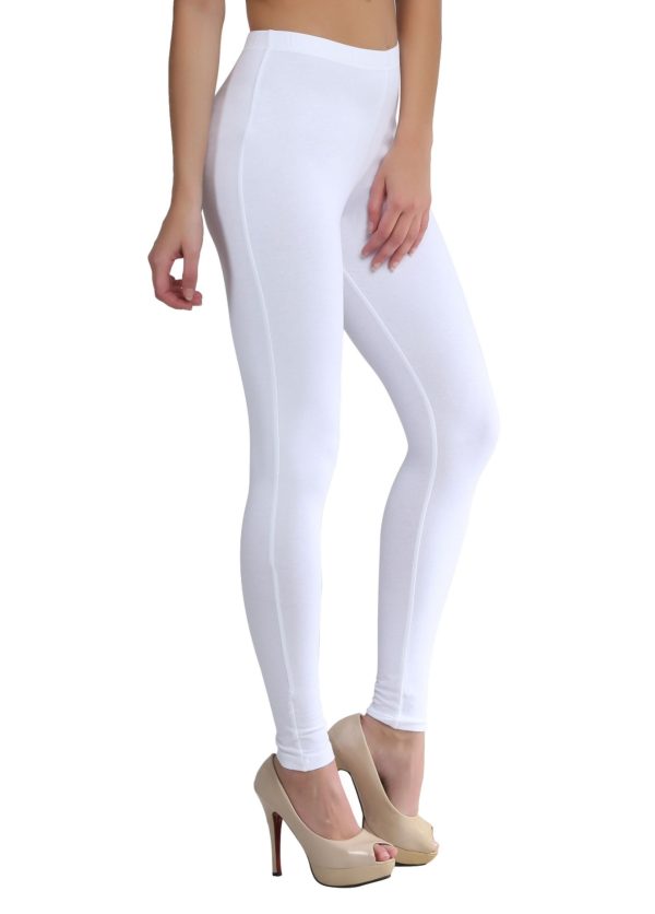 Lycra Tight White | Unisex Stretchable Leggings - Flyingcart.pk