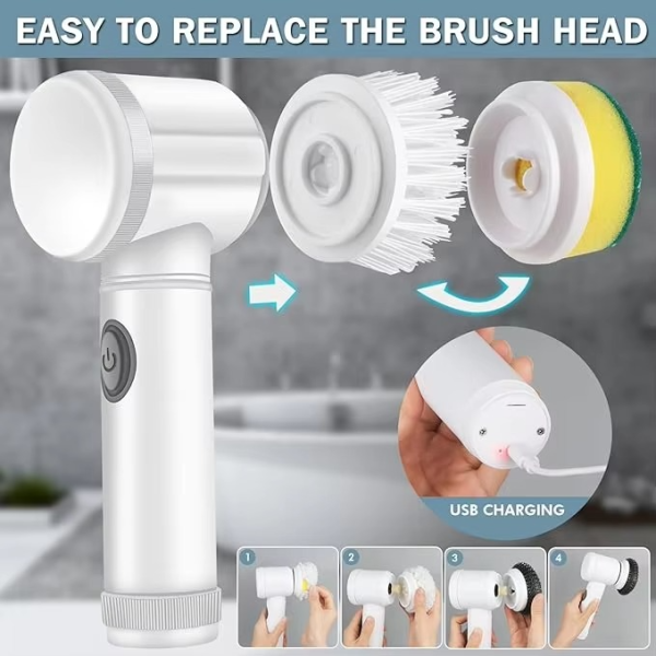 Wireless Battery Cleaning Brush - Flyingcart.pk