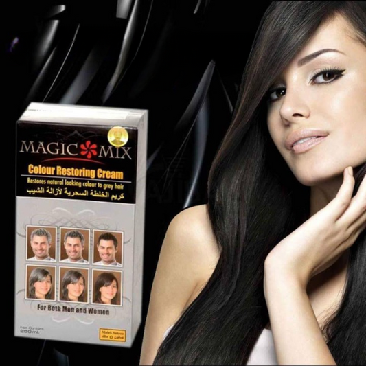 magic-mix-colour-restoring-cream-natural-black-hair-treatment-250ml-restores-natural-hair-color-shine-easy-application-no-harsh-chemicals-1-Flyingcart.pk