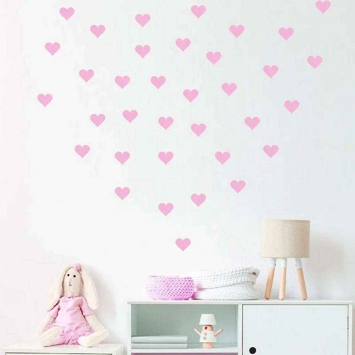 Heart Shape Wall Stickers Wall Decals 25 Pcs - FlyingCart.pk