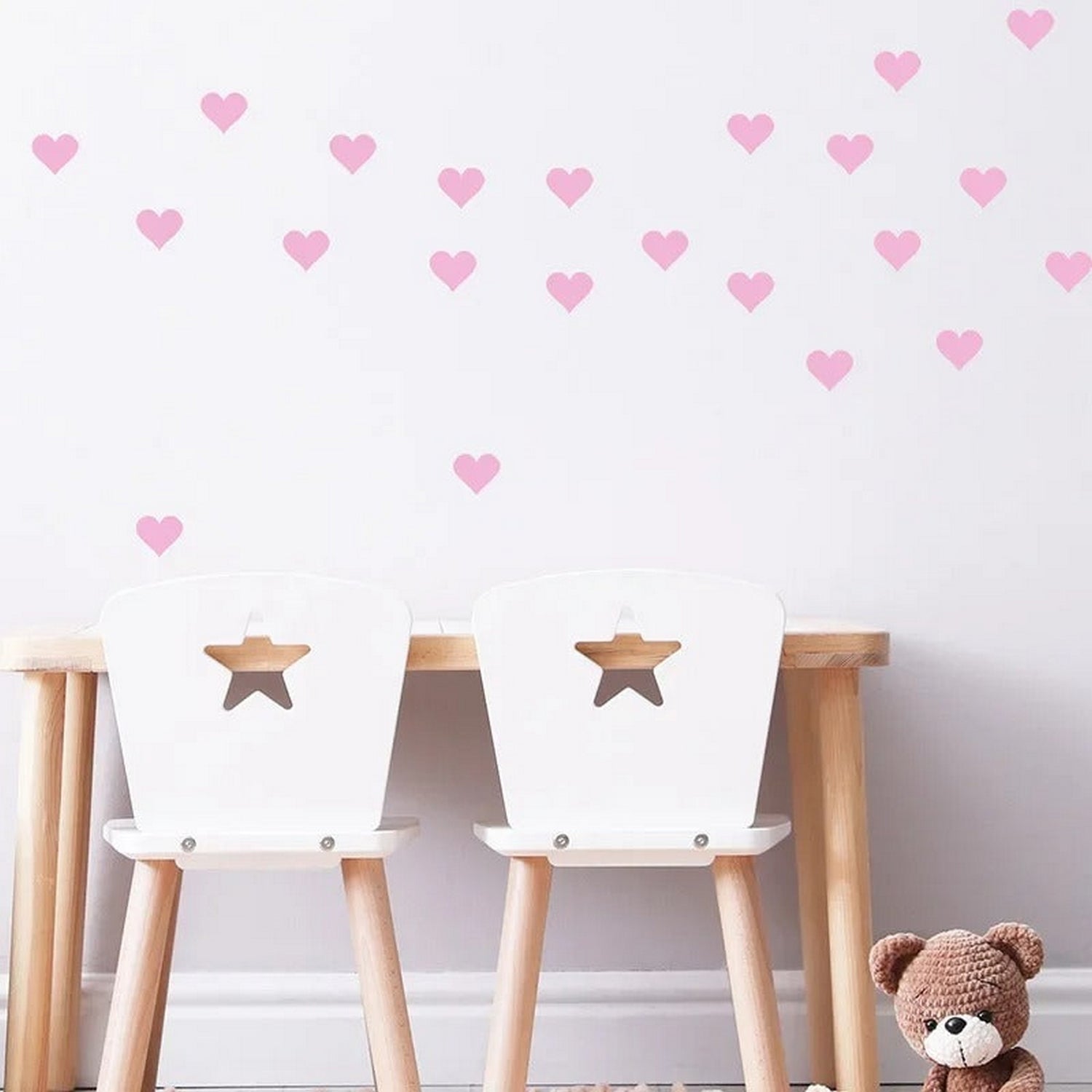 Heart Shape Wall Stickers Wall Decals 25 Pcs - FlyingCart.pk