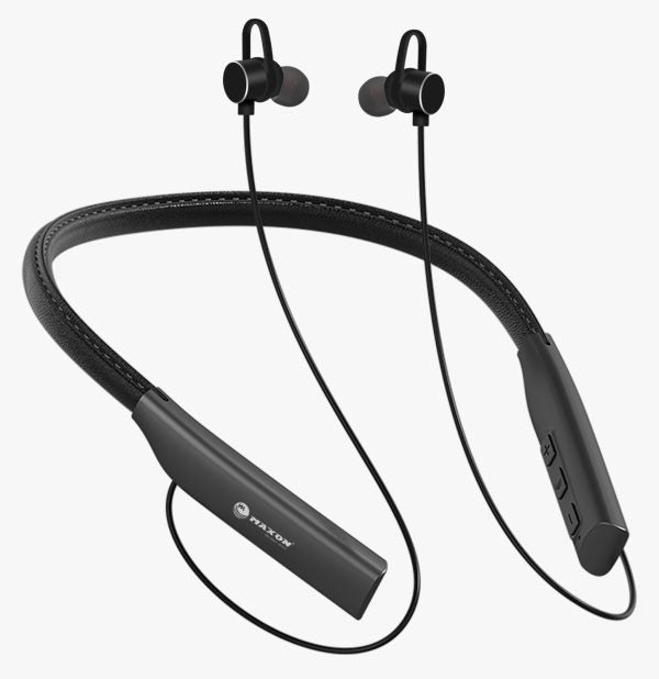 Maxon BH-07 Wireless Neckband – 40 Hours Playtime | 500mAh Battery | Superior Audio for All-Day Listening - Flyingcart.pk