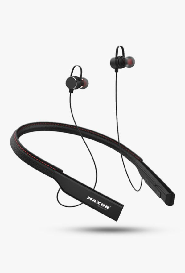 Maxon BH-07 Wireless Neckband – 40 Hours Playtime | 500mAh Battery | Superior Audio for All-Day Listening - Flyingcart.pk